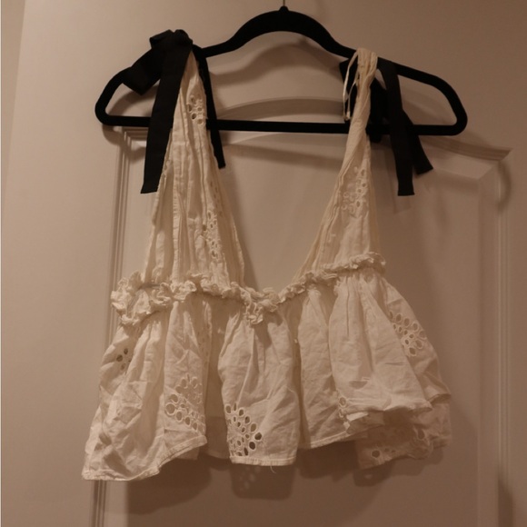 Zara TRF Eyelet Crop Tank - Picture 8 of 9